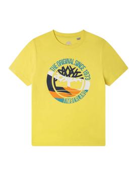 Camiseta logo original amarilla Timberland
