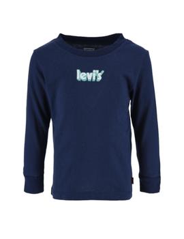 Camiseta Azul Logo Contraste Levis