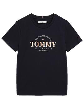 Camiseta Foil Graphic Azul Tommy Hilfiger