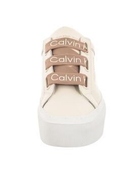 Zapatilla Flatform+low branded laces Calvin Klein