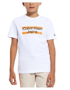 Camiseta maxi block logo Calvin Klein