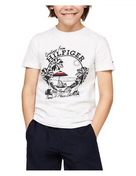 Camiseta Greetings From Tee Tommy Hilfiger