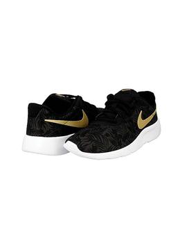 Zapatilla Tanjun Print (GS) negra Nike