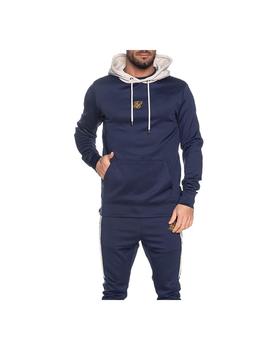 Sudadera side zip tape hybrid hoodie Sik Silk