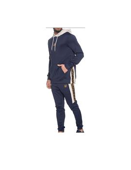 Sudadera side zip tape hybrid hoodie Sik Silk