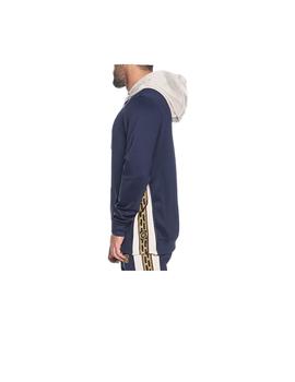 Sudadera side zip tape hybrid hoodie Sik Silk
