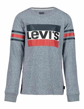 Camiseta m/l gris Levi's.