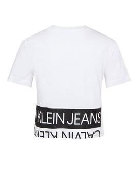 Camiseta blanca logo Calvin Klein