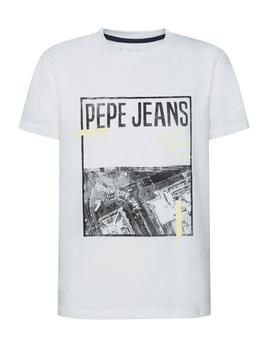 Camiseta estampado foto Crispin Pepe Jeans