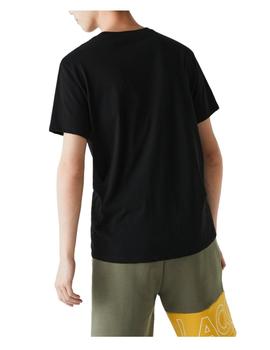 Camiseta manga corta negra Lacoste