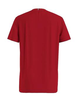 Camiseta roja Essential logo Tommy Hilfiger