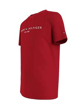 Camiseta roja Essential logo Tommy Hilfiger