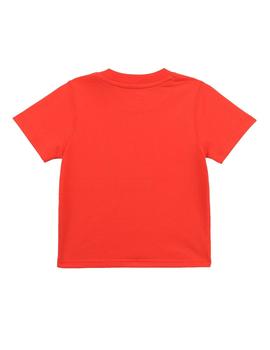 Camiseta naranja m/c logo blanco Timberland