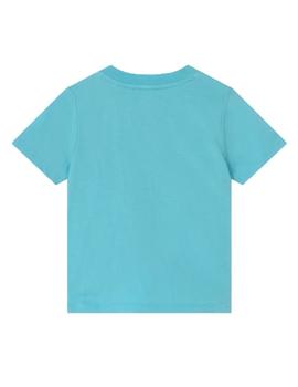 Camiseta azul letras colores Timberland