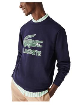 Sudadera logo craquelado Lacoste