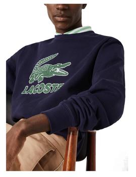 Sudadera logo craquelado Lacoste