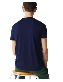 Camiseta manga corta azul marino Lacoste