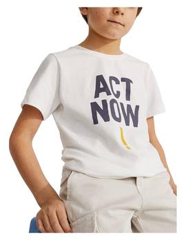 Camiseta Baume Act Now blanca Ecoalf