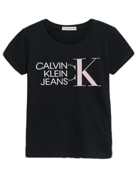 Camiseta hybrid logo slim Calvin Klein