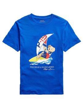 Camiseta azul oso windsurf Polo Ralph Lauren