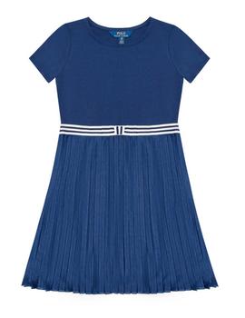 Vestido azul  plisado Polo Ralph Lauren