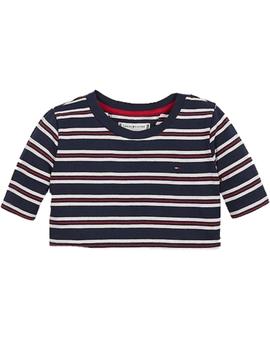 Camiseta stripe rib top s/s Tommy Hilfiger