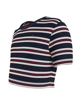 Camiseta stripe rib top s/s Tommy Hilfiger