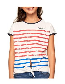 Camiseta rayas combinada Monet Pepe Jeans