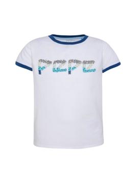 Camiseta logo lentejuelas Magnolia Pepe Jeans