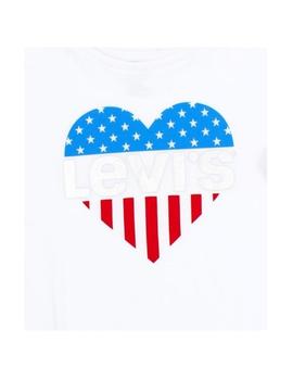 Camiseta con estampado corazón y flecos Levi´s
