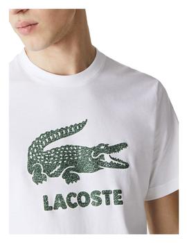 Camiseta logo craquelado Lacoste