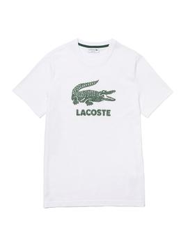 Camiseta logo craquelado Lacoste