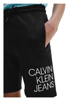 Short de algodón orgánico con logo Calvin Klein