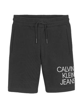 Short de algodón orgánico con logo Calvin Klein