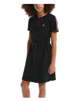Vestido logo tape sleeve Calvin Klein