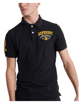 Polo classic superstate negro Superdry