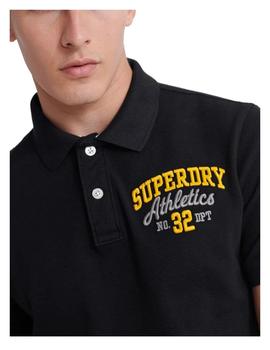 Polo classic superstate negro Superdry
