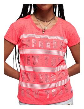 Camiseta Newyork Sport Slim Bf Tee Superdry