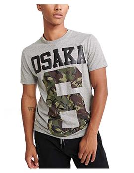 Camiseta Osaka gris Superdry