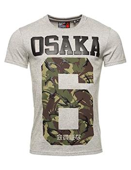 Camiseta Osaka gris Superdry