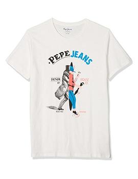 Camiseta blanca Parton Pepe Jeans