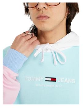 Sudadera Tjm Color block hoodie Tommy Jeans