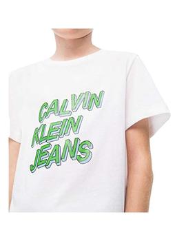 Camiseta Logo 3D blanca Calvin Klein