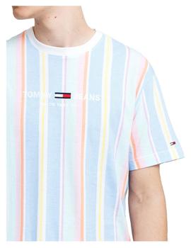 Camiseta Tjm Stripe Tommy Jeans