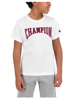 Camiseta blanca con logo Champion