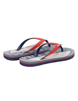 Chanclas Beach Logo gris Pepe Jeans