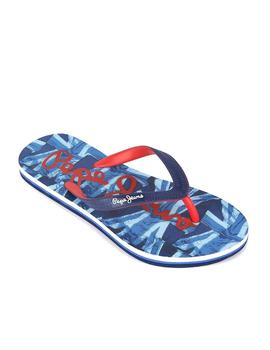 Chancla Beach UK Boy azul Pepe Jeans