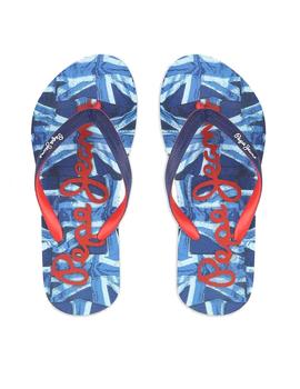 Chancla Beach UK Boy azul Pepe Jeans