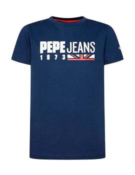 Camiseta logo flocado Gabriel Pepe Jeans