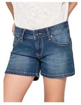 Short Foxtail azul denim Pepe Jeans